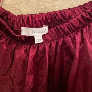 Long sleeve off the shoulder satin dress